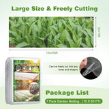 Garden Netting Pest Barrier, 10 X 50FT Insect Netting for Garden Raised Beds, Garden Mesh Netting Bug Netting Row Cover for Vegetables, Fruit Trees, Blueberry Bushes