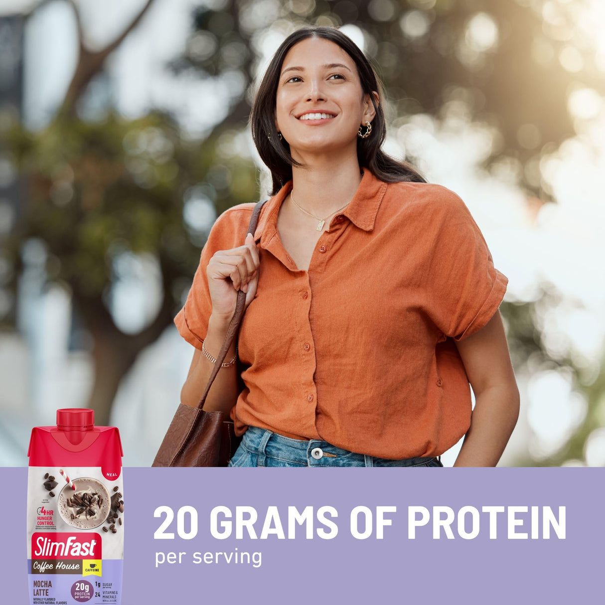 SlimFast Protein Shake, NEW Mocha Latte- 20g Protein, Meal Replacement Shake Ready to Drink, High Protein with Low Carb and Low Sugar, 24 Vitamins and Minerals, 11 Fl Oz (Pack of 12)