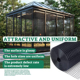 SEBOSS Black Hardware Cloth 1/4 inch 48 x 100 Ft 23-Gauge, Vinyl Coating Chicken Wire Fencing, Chicken Wire Mesh Roll, Garden Fencing and Durable Outdoor Wire Cloth Applications