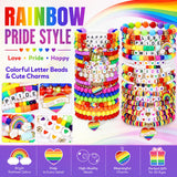 Shcsdr 40 Pcs Pride Bracelets for Women, Friendship Bracelet Bulk