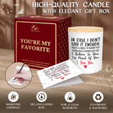 TEEZWONDER Christmas Couple Gifts for Her Wife Women Girlfriend - Vanilla Lavender Candle 10 oz - Engagement Gifts for Her, Romantic Candles for Anniversary Wedding Gift, Husband Birthday Gift for Him