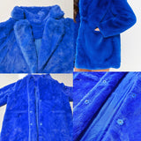 TOPONSKY Faux Fur Outwear Coats Winter Furry Women Christmas Vests Warm Jackets Royla XL