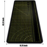 ‌2F22E Premium Portable Workbench Mat 43.31"x15.75" Inch - Non-Slip Dual Measuring Scales & Angle Guides - Durable Table Protector for Workshops, Crafts & DIY