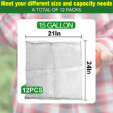 Femitu 12 Pack 15 Gallon Go-pher Baskets, Steel Metal Wire Mesh Baskets