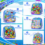 RIEYON 5-in-1Bean Bag Toss Game for Kids, Toddler Toys for Party Games and Outdoor Toss Games, Gift for Birthday or Christmas for Kids Aged 3 4 5 6 7 8 Year Old