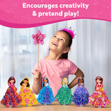 Skillmatics Poke-in Art - Magical Princesses, Mess-Free Fun for Kids, DIY Wood Craft Kits, Creative Activity, Christmas Gifts for Girls & Boys Ages 4, 5, 6, 7, 8, 9