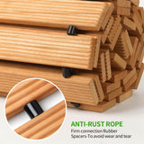 Wooden Garden Pathway Outdoor Walkway - 8 FT Roll Out Walkway
