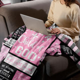 CUJUYO Christian Gifts for Women Blanket 80"x60" - I Am a Child of God Blankets - Inspirational Religious Catholic Spiritual Christmas Birthday Gifts for Women