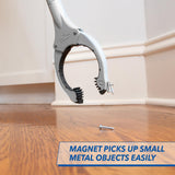 Unger 32” Grabber Plus Reacher – Reacher Grabber Tool & Trash Picker, Built-In Magnet & Ergonomic Grip, Grabber Reacher, Claw Grabber Tool, Reacher’s & Grabbers for Seniors, Trash Picker Upper Tool, White