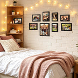 upsimples Picture Frames set of 19, Including 8x10, 5x7, 4x6 Black Frame