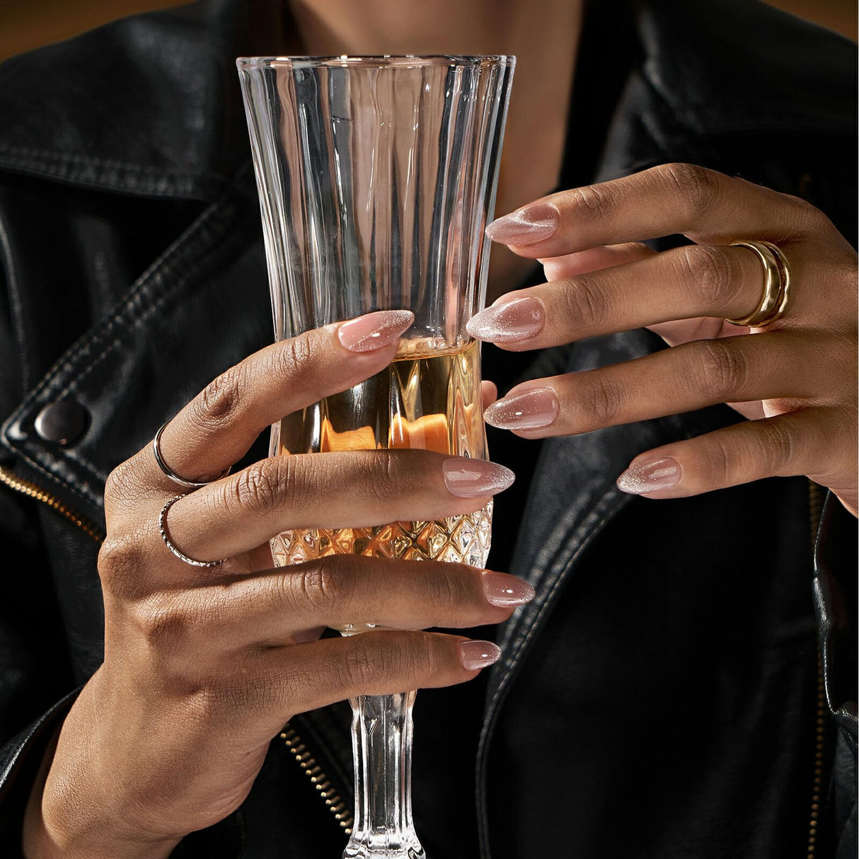 BTArtboxnails XCOATTIPS Press on Nails - Cat Eye Christmas Press on Nails, French Tip Nails Short Almond Nail Tips, Soft Gel Nails False Nail, Soak Off Acrylic Fake Nails Extensions