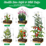DRAINJH Monstera Plant Support Stakes, 30 Pcs Stackable Plant Support Stakes Sticks Poles for Indoor & Outdoor Plants, Climbing and Potted Plants, Stem Supports, Pothos