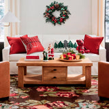 ZWJD Christmas Pillow Covers 24x24 Set of 2 Chenille Throw Red Cushion Covers with Elegant Design Soft and Luxurious Decorative Pillows for Couch, Bed, and Christmas Decor