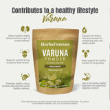Herbsforever Organic Varuna Crataeva Nurvala Powder 230g Non-GMO, Vegan Extract for Bladder and Kidney Function Support, Promotes Natural Balance and Wellness