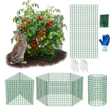 MQJIAZHI 18PCS Plant Protectors from Animals, 13"x13" Metal Plant Cages for Outdoor Plants, Reusable Plant Covers from Animals, Garden Cloche & Chicken Wire Cloche for Vegetables, Flowers, Seedlings