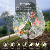Fruit Tree Netting, RIFNY 3.9 X 3.3 FT Blueberry Bush Netting Cover with Zipper Drawstring, Outdoor Mosquito Net Garden Netting Cover Protector Plant from Birds Cicadas Animals Insect (4 PCS, White)