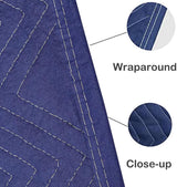 PONGHEI 2 Moving Blankets 80"x 72" Heavy Duty Packing Blankets for Shipping Thick Furniture Wrapping for Moving Supplies Professional Quilted Shipping