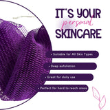 AFRIKI African Net Sponge, Authentic African Exfoliating Sponge, Black Owned, Back Scrubber, 45 inch Long for Normal to Sensitive Skin, for Daily use, Original Collection