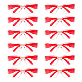 BISON LIFE Clear Lens Red Temple Protective Safety Glasses - Case of 144 Pairs Red Eyewear, Polycarbonate Impact Resistant Lens