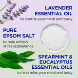 Dr Teal's Foaming Bath with Pure Epsom Salt, Lavender & Eucalyptus, 34 fl oz (Pack of 2)