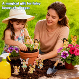 U WONDERFUL Miniature Fairy Figurines - 6Pcs Mini Fairies for Fairy Garden & Tiny Elf Garden Accessories for Home Outdoor Yard Lawn Supplies Flower Pot Decor