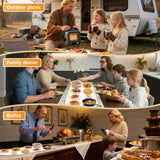 WOKALON Warming Mat for Food Extra Large,(24”x16”), Food Warmers for Parties Buffet and Home Daily Use,Roll Up Food Warmers (Beige)