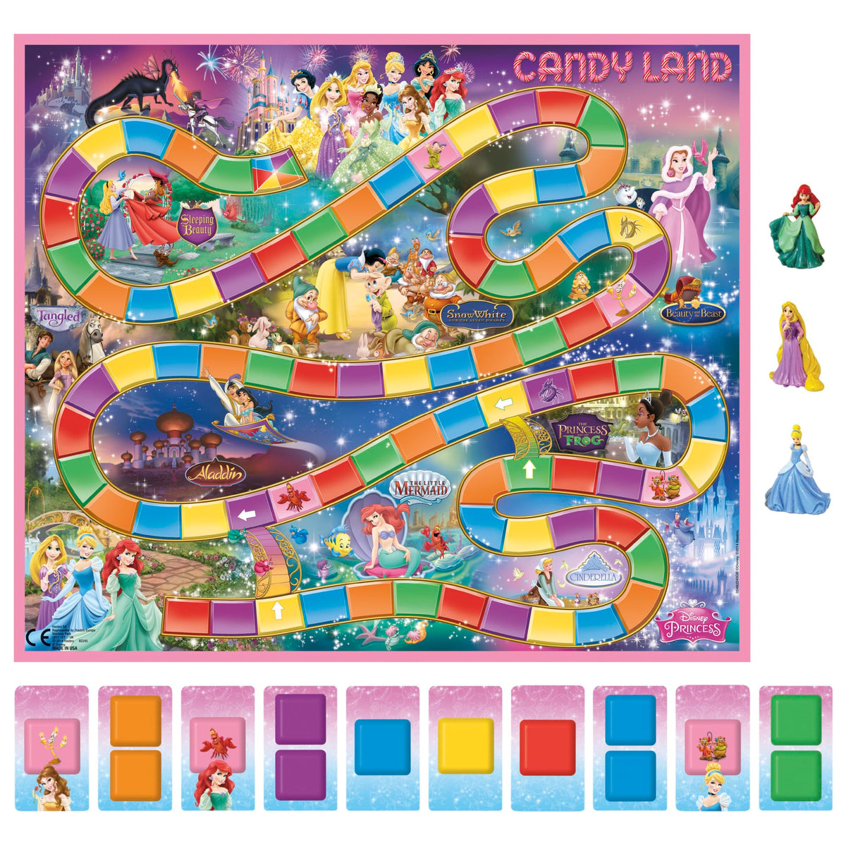 Hasbro Gaming Candy Land Disney Princess Edition Board Game, Preschool Games for 2 to 3 Players, Easter Gifts for Boys and Girls, Family Games for Kids Ages 3 and Up (Amazon Exclusive)
