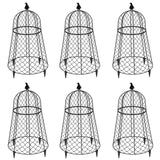 TAOMENNI Garden Cloches for Plants, Chicken Wire Cloche, Plant Cloche and Cages, Wire Plant Protectors from Animals, Protection for Your Plants and Seedlings, Heavy-Duty, 13" D x 20" H, Pack of 6