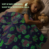 Axolotl Blanket for Girls - Axolotl Gifts Toys for 2 3 4 5 6 7 8 9 10 Year Old Girls Boys - Glow in The Dark Salamander Blanket Christmas Birthday Presents for Toddlers Teens Couch Bed 50"x 60"