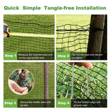 4x100FT Deer Fence Netting for Garden, 55GSM Plastic Mesh Temporary Fence