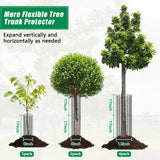 UQM 6 Pack Tree Trunk Protector, 12 Pcs Metal Tree Guards Trunk Protector