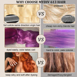 613 Bundles Human Hair 16 18 20 Inch Blonde Body Wave Bundles Human Hair 100% Unprocessed 12A Virgin Human Hair 3 Bundles 613 Body Wave Human Hair Weave Extensions