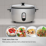 Panasonic Commercial Electric Rice Cooker, 120V Extra-Large Capacity 60-Cup (Cooked), 30-Cup (Uncooked) with One-Touch Operation - SR-GA541FH - Silver