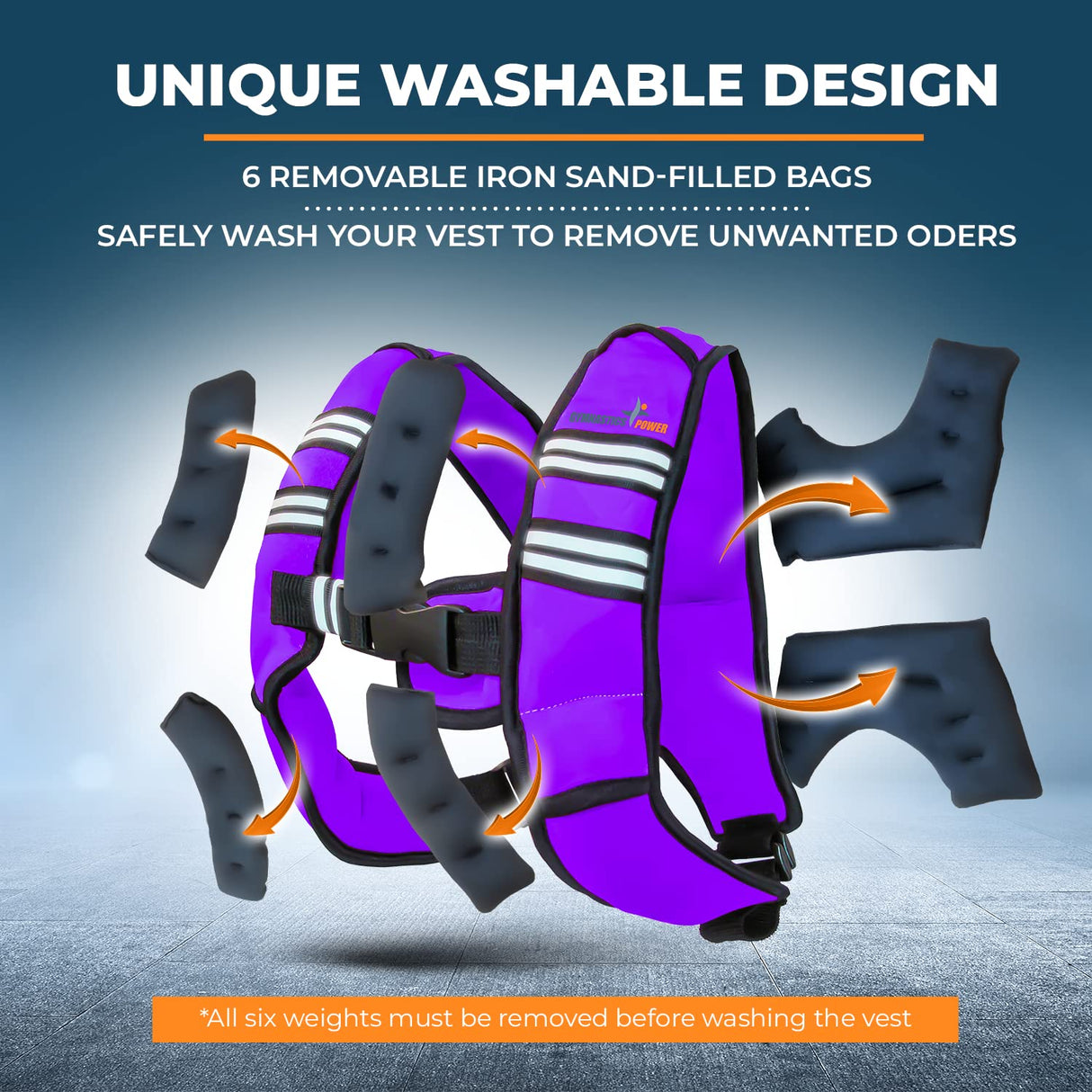 Weighted Vest 6lb, 10lb, 12lb, 25lb, 35lb, 45lb, 60lb Removable Iron Weights for Men and Women Workout for Calisthenics and Fitness Sport Training (Purple, 12 LB)