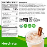 Orgain Organic Vegan Protein Powder, Horchata - 21g of Plant Based Protein, Low Net Carbs, Gluten Free, Lactose Free, No Sugar Added, Soy Free, Kosher, Non-GMO, 2.03 Lb