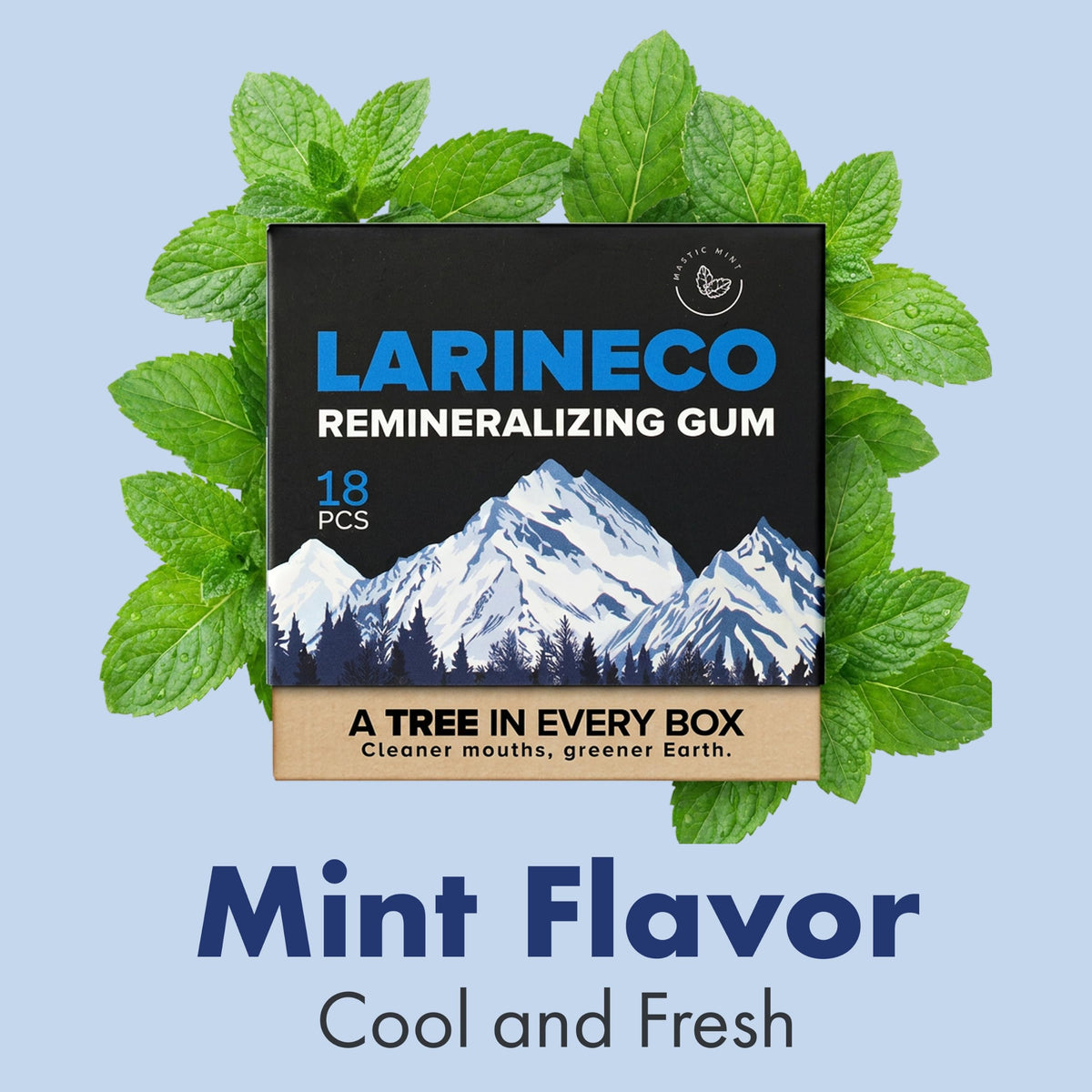 Larine co Remineralizing Gum, Sugar Free Hydroxyapatite and Xylitol Gum