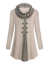 Bebonnie Womens Fall Fashion 2024,Thanksgiving Outfits Woman Fall Tops for Women Long Sleeve Cowl Neck Winter Clothes Tunic Tops Christmas Sweaters for Women 2024 Silver Birch M