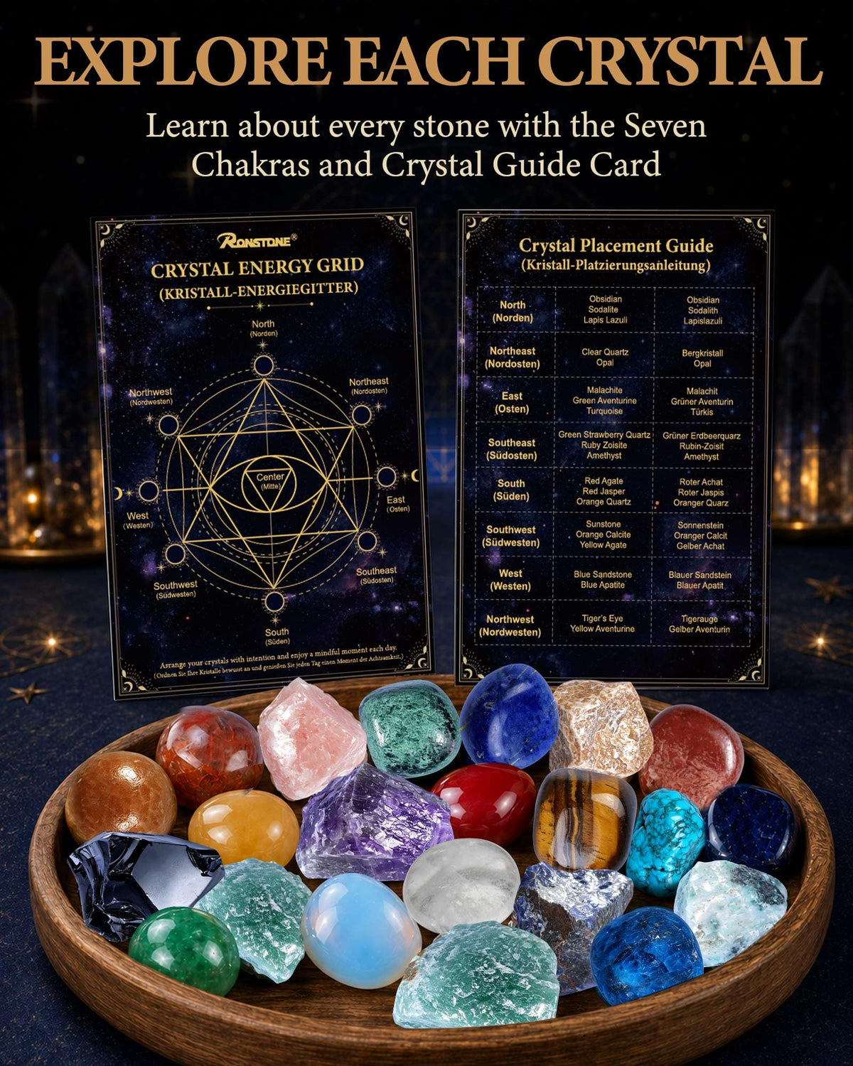 Crystal Advent Calendar 2026 for Women, 24-Day Christmas Countdown Calendar