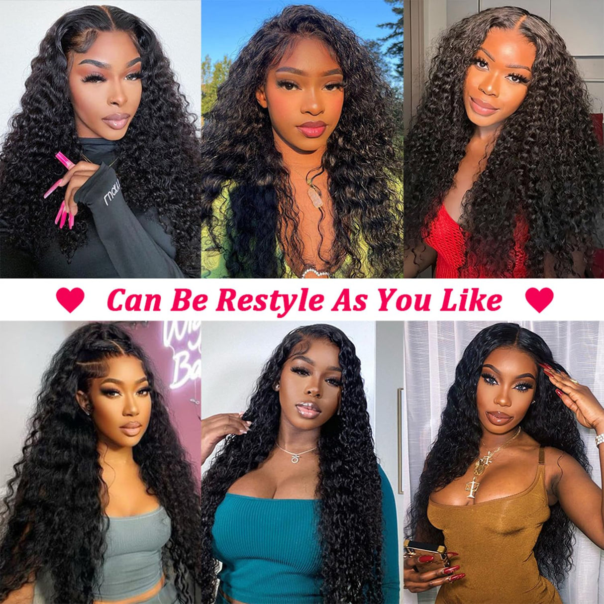 30 Inch 13x6 HD Deep Wave Lace Front Wigs Human Hair Pre Plucked 200% Density Transparent Deep Curly Lace Frontal Wigs With Baby Hair Glueless Wig For Women