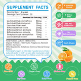 ZEBORA Kids Probiotic & Prebiotics Powder Age 3+ Support Children's Digestive & Immune System with Natural Source, Promotes Constipation Relief, Non-GMO, Gluten-Free, 30 Packets with 5 Billion CFUs