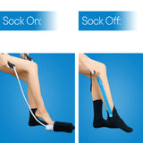 RMS Sock Aid Kit - Easy On Easy Off Device for Putting On Socks and Removing Socks or Stockings for Men and Women with Limited Mobility (Blue)