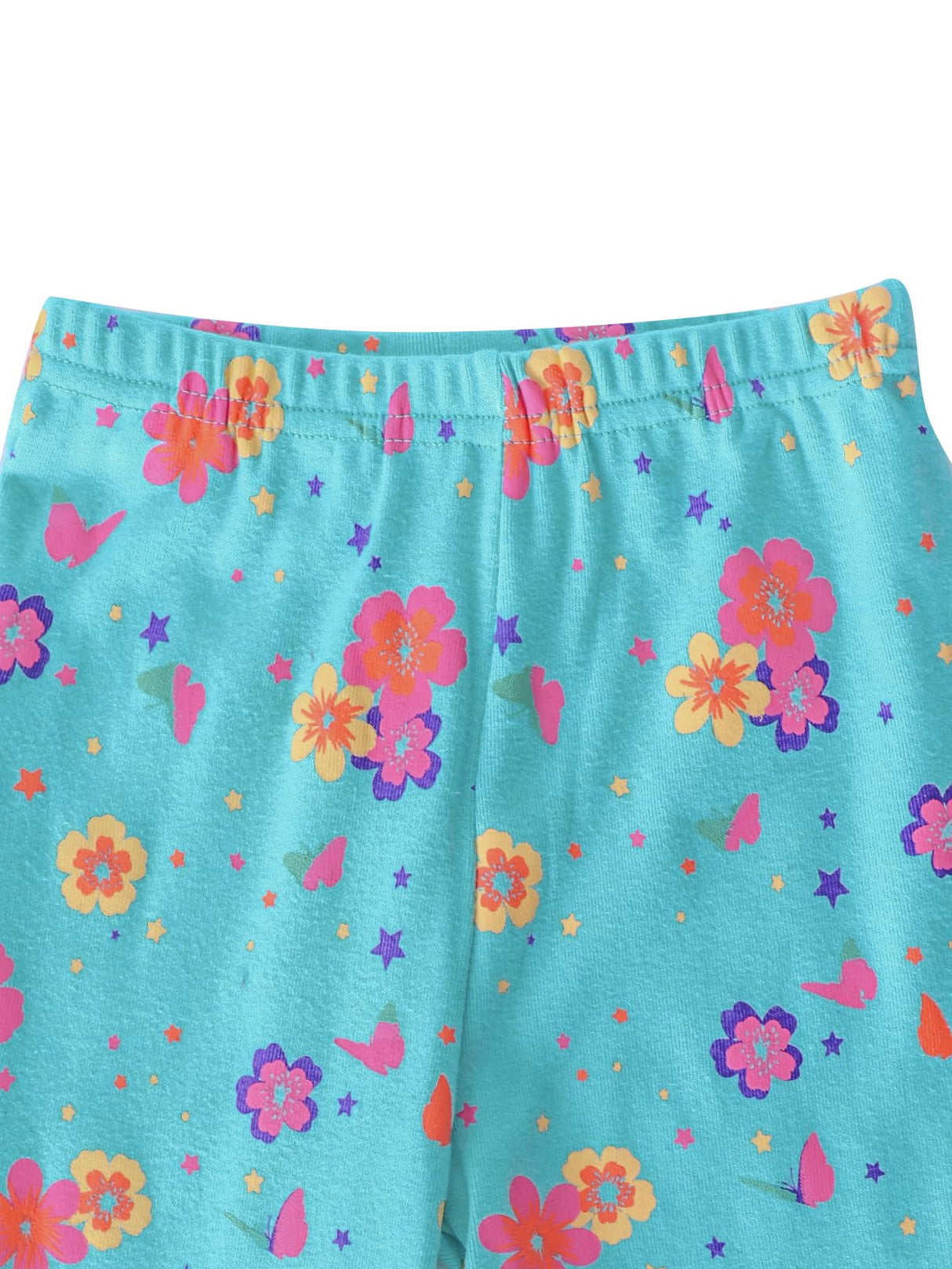 Vopawetty Girls 4-Piece Pajamas Cotton Christmas Pjs Set Kids Sleepwear (Pink Unicorn/Red Dots, 8)