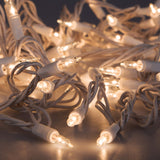 612 Vermont 100 Clear Christmas Lights on White Wire, UL Approved for Indoor/Outdoor Use, 18 Foot of Lighted Length, 20 Foot of Total Length (Pack of 2)