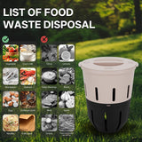 Inground Worm Composter, Outdoor Underground Worm Farm 3.3 Gallons, Garden Worm Compost Bin from Kitchen Food Waste, Black+Gray (10.7x10.7x13Inch)