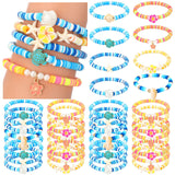 Whimsibelle 32 Pcs Hawaiian Friendship Bracelets Beach Pool Party Favor