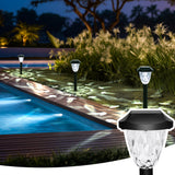 GIGALUMI Solar Pathway Lights, 8 Pack Outdoor Waterproof