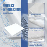 10 Pcs Water Absorbent Mats - 13.8" x 15.8" Reusable Water Absorbing Pads for Home, Kitchen, Garage, and Basement - Hand-Wringable Quick-Dry Water Absorbers (1 Pack, 10 Pcs)