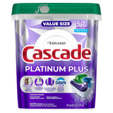Cascade Platinum Plus Dishwasher Pods, Dishwasher Detergent, Dish Detergent Soap, Fresh, 57 Count