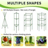 TCBWFY 4-Pack 48-Inch Adjustable Tomato Cages, Heavy-Duty Metal Plant Support Trellis for Garden and Pots, DIY Tomato Stakes, Height Adjustable 16 to 192 Inches