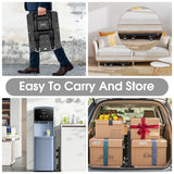 Voipvvii Folding Hand Truck 500lbs, Portable Heavy Duty Dolly Cart, 6 Wheels Collapsible Luggage Cart with 2 Elastic Ropes - Compact Trolley Cart for Easy Moving - Ideal Hand Cart for Travel and More